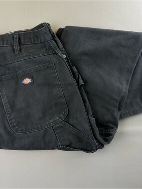 Dickies Men's Black Relaxed Carpenter Jeans